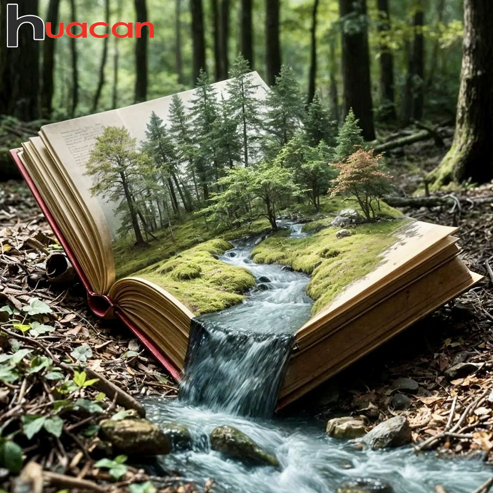 Embroidery Journal Book - Huacan Новые поступления 2025 Алмазная картина