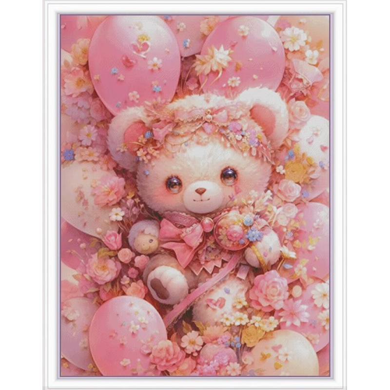 Embroidery Tas - ZZ3887 Медведь 14CT 16CT Печатный на