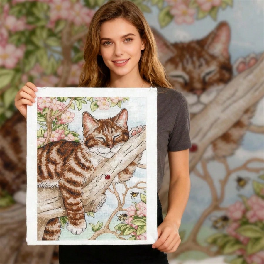 Embroidery Free Pattern - Милый котёнок: Новый стиль, набор для
