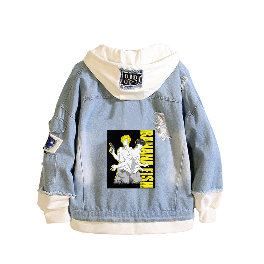 Embroidery Jacket Jeans - Джинсовая куртка BANANA FISH, джинсы в