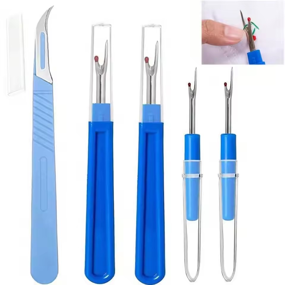 Embroidery Removal Tool - Набор распарывателей швов (2/5 шт.), синий,