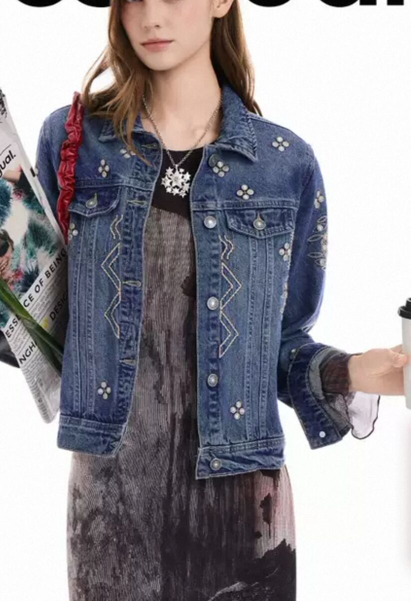 Embroidery Jacket Jeans - Модные джинсовые куртки с вышивкой в