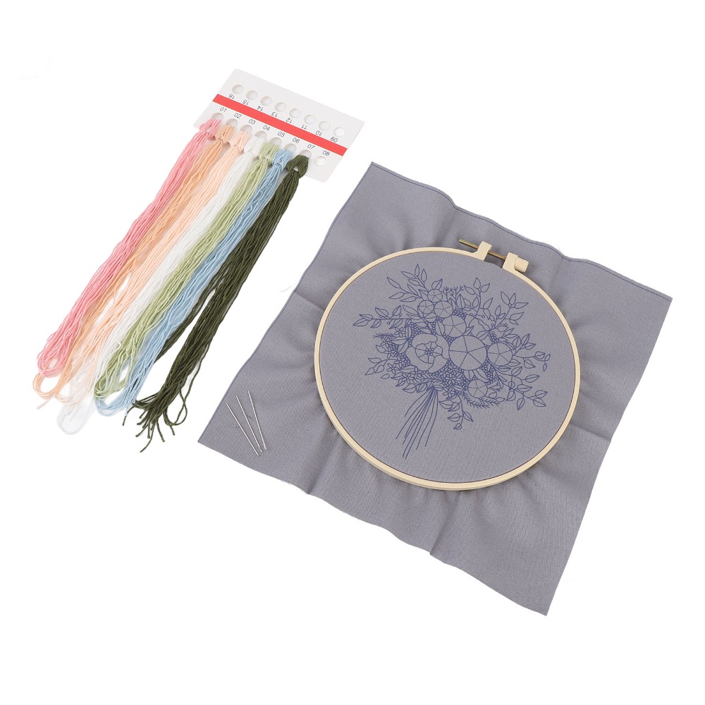 Embroidery Design Patterns Flowers - Набор для вышивания с 3D-дизайном цветов,