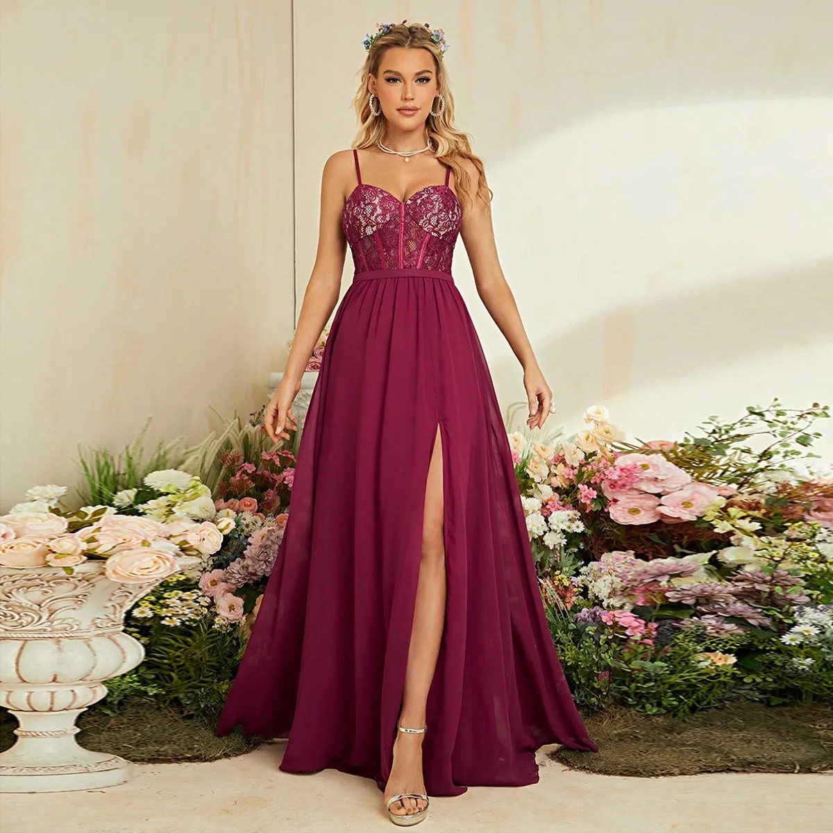 Однотонное длинное вечернее пл – обзор и цена Embroidery Online Design