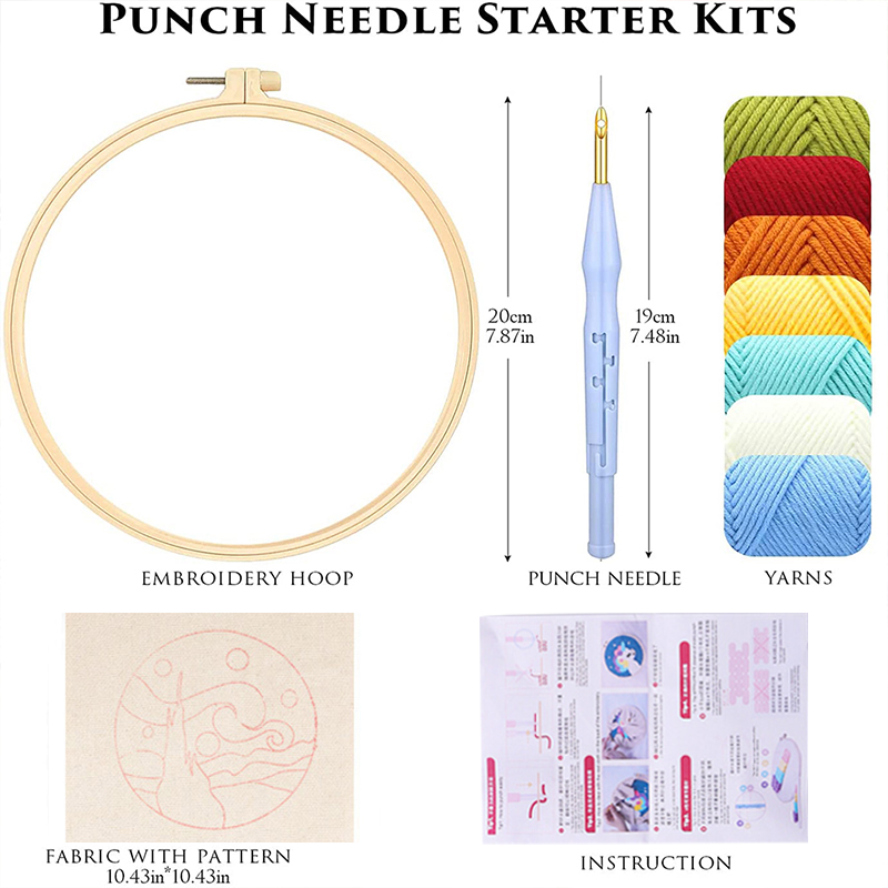 Набор для вышивания панч-нидл  – обзор и цена Punch Needle Handle