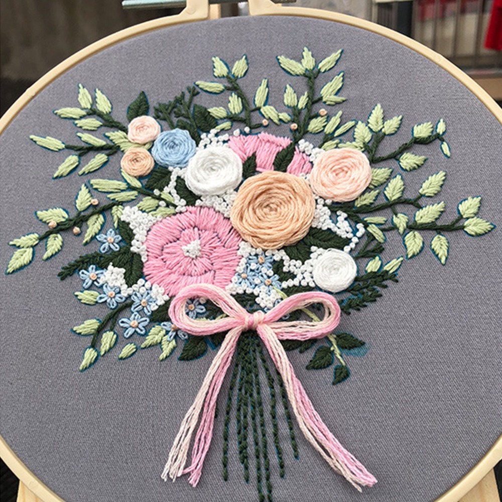Набор для вышивания с 3D-дизай – обзор и цена Embroidery Design Patterns Flowers