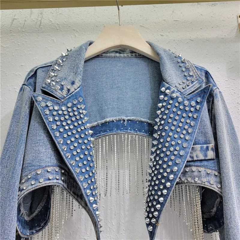 Джинсовая куртка со стразами и – обзор и цена Embroidery Jacket Jeans