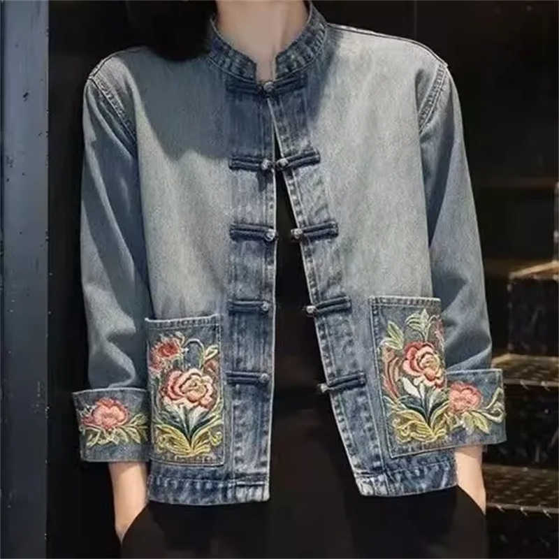 Весенне-осенняя красивая джинс – обзор и цена Embroidery Jacket Jeans