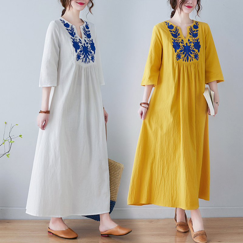 Новое женское летнее платье в  – обзор и цена Embroidery Skirt