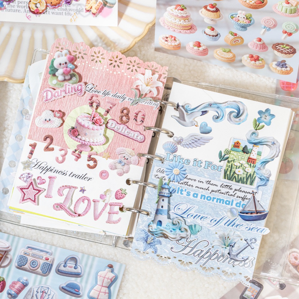 Набор 3D-наклеек с вышивкой и  – обзор и цена Embroidery Journal Book