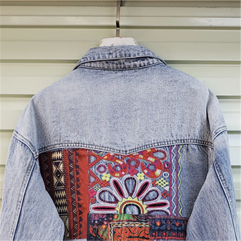 Джинсовая куртка с большим кар – обзор и цена Embroidery Jacket Jeans