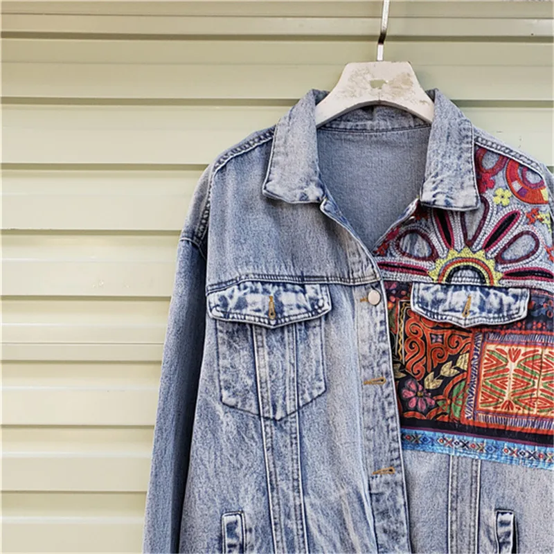 Джинсовая куртка с большим кар – обзор и цена Embroidery Jacket Jeans
