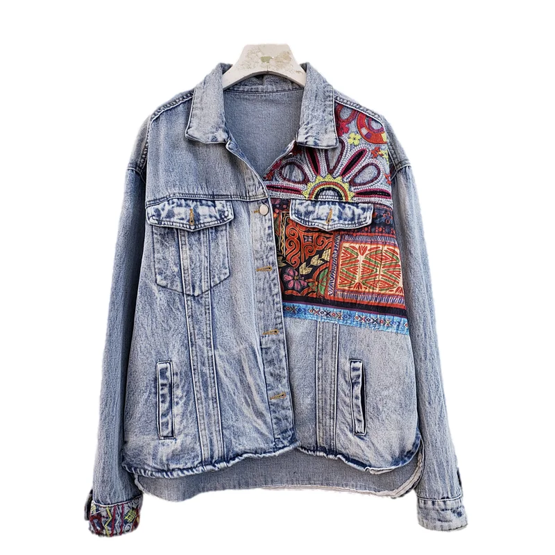 Джинсовая куртка с большим кар – обзор и цена Embroidery Jacket Jeans