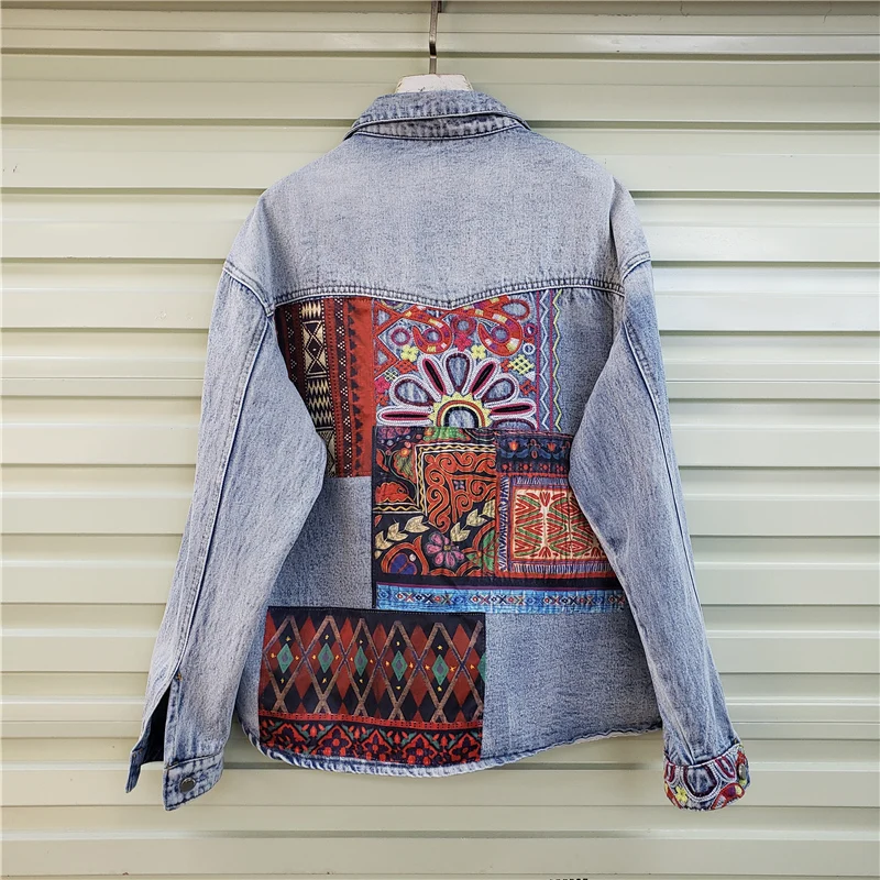 Джинсовая куртка с большим кар – обзор и цена Embroidery Jacket Jeans