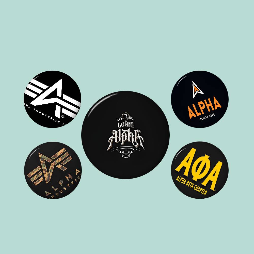 Брошь-значок A-Alphas L-Indust – обзор и цена Embroidery Alpha