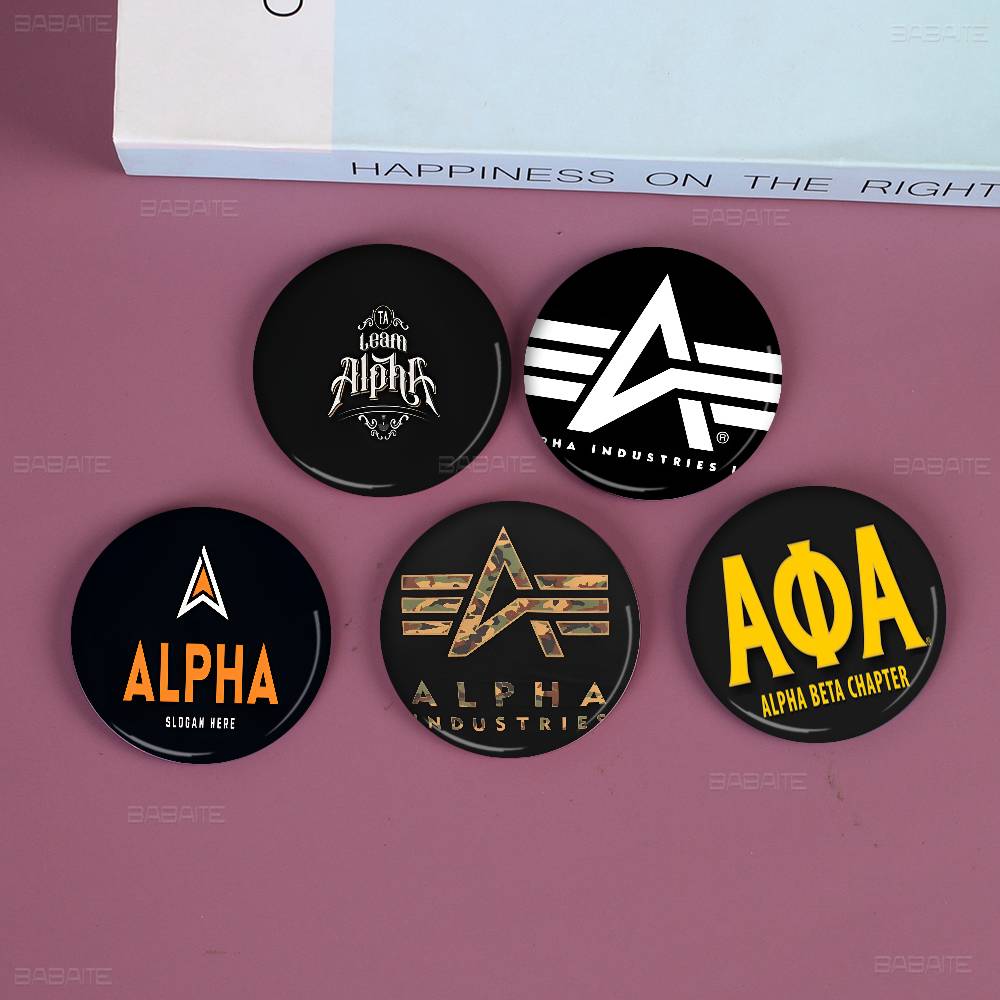 Брошь-значок A-Alphas L-Indust – обзор и цена Embroidery Alpha