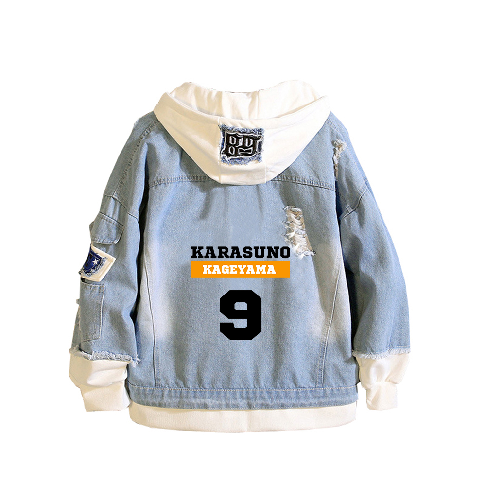 Haikyuu Karasuno VBC принт жен – обзор и цена Embroidery Jacket Jeans