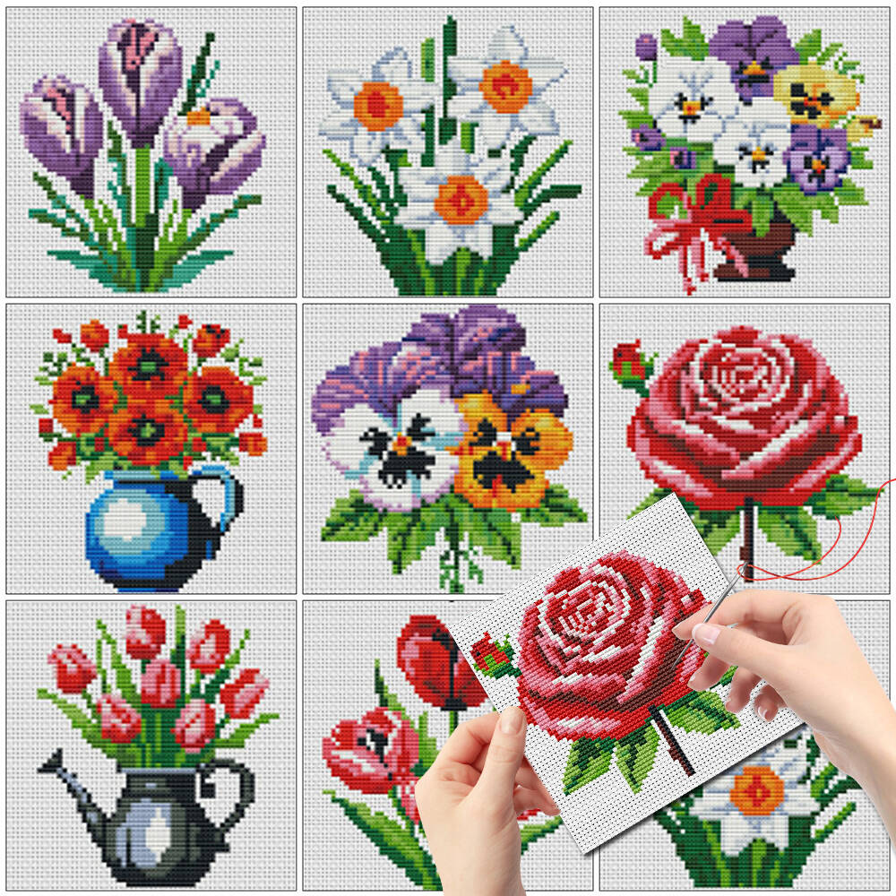Набор для вышивания Evershine: – обзор и цена Embroidery Design Patterns Flowers