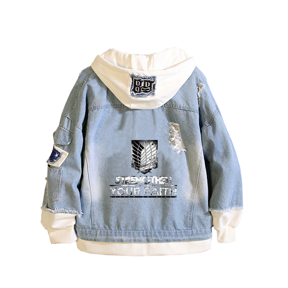 Джинсовые куртки в стиле аниме – обзор и цена Embroidery Jacket Jeans