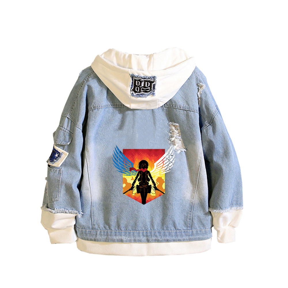 Джинсовые куртки в стиле аниме – обзор и цена Embroidery Jacket Jeans
