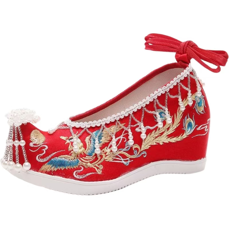 Женские новые красные свадебны – обзор и цена Embroidery Canvas