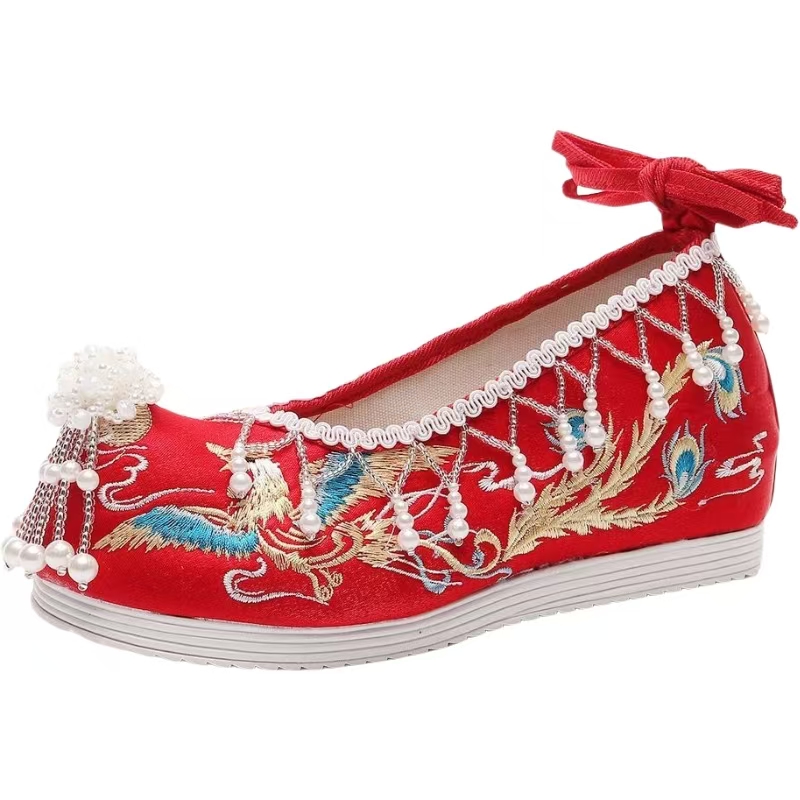 Женские новые красные свадебны – обзор и цена Embroidery Canvas