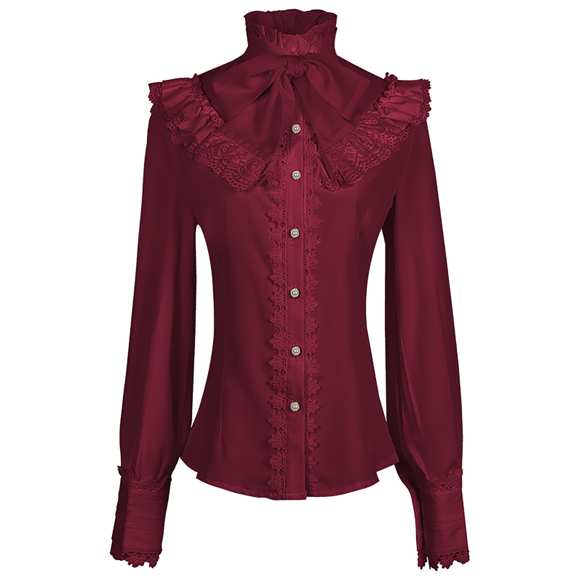 Новинка: Женская готическая ру – обзор и цена Embroidery Shirt