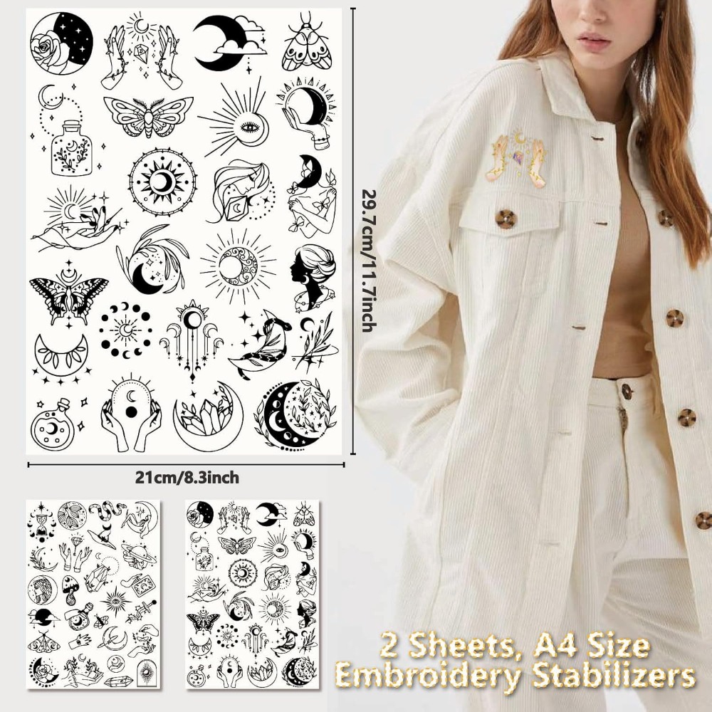 51 шт., водорастворимые стабил – обзор и цена Embroidery Free Pattern